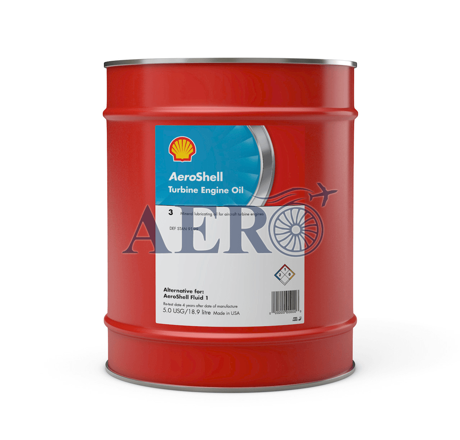 Aeroshell Turbine Oil 3 Def Stan 91-99 (Derd 2490) 1×5 Gallon (Pail)