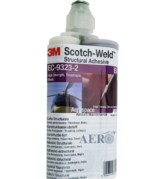 3M™ Scotch-Weld™ Yapısal Epoksi Yapışkan EC-9323-2 B/A, Siyah, 1 L